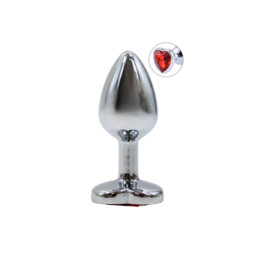 Plug bijou coeur en aluminium bijou rouge Small LOVELY